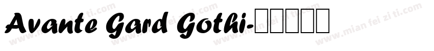 Avante Gard Gothi字体转换